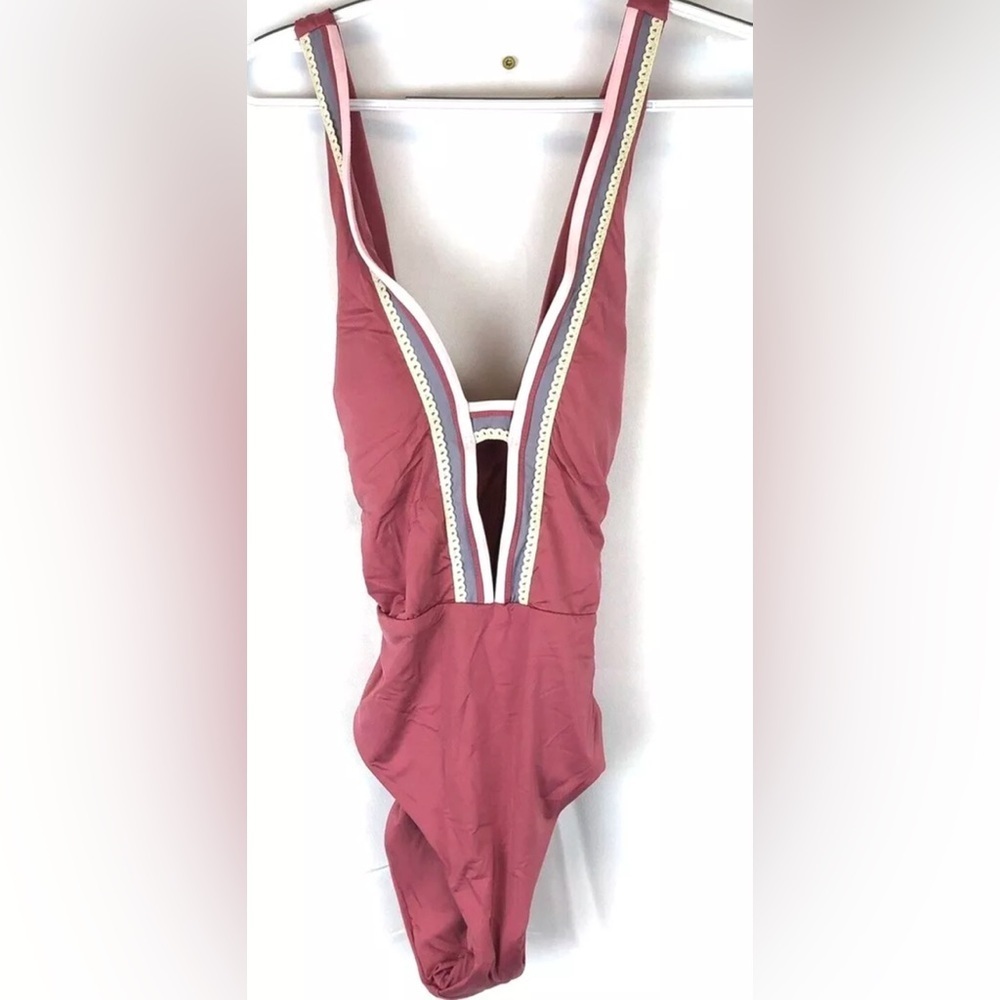 Soluna Swim Women’s Pink One Piece Swimsuit Size Medium